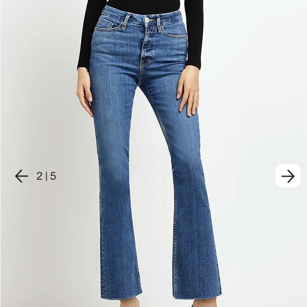 River Island dark wash bootcut jeans